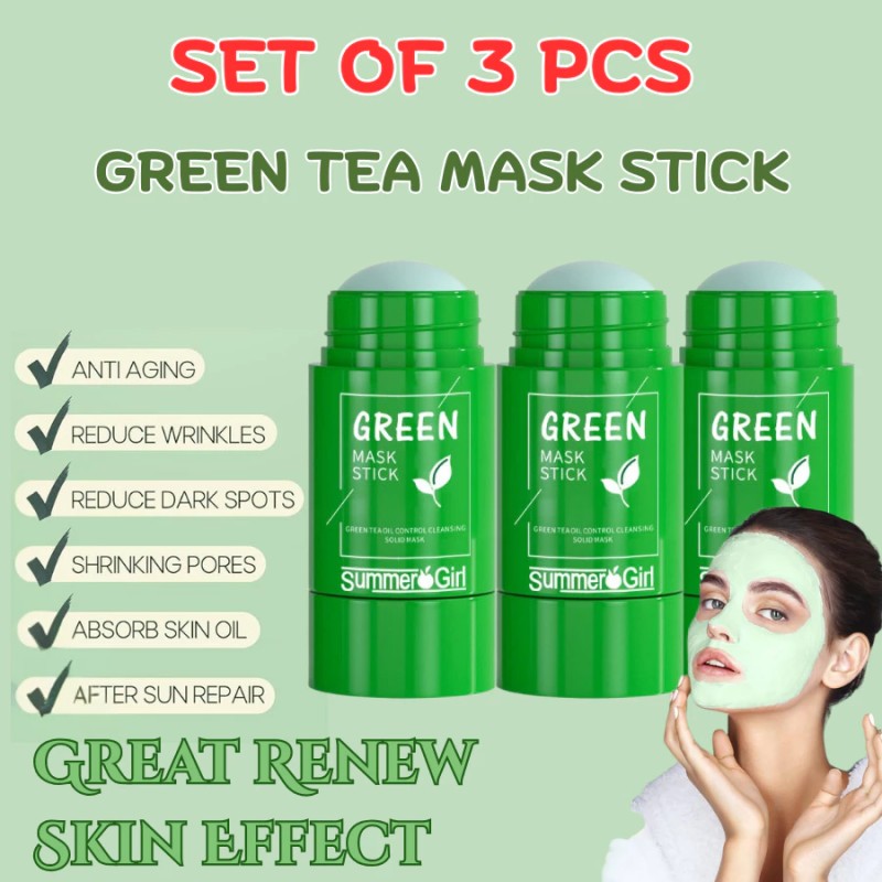 BUY 2 TAKE 3 Green Tea Mask remove blackheads Acne Cleansing Moisturizing Hydrating Whitening FreeShipping Cod